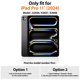 thumbnail image 2 of Funda SEYMAC para iPad Pro 11 2024 con protector de pantalla, color negro, 2 of 8