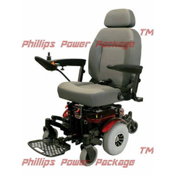 Shoprider - XLR Plus- Midwheel Drive Power Chair - 19"W x 18"D -Red