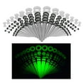 thumbnail image 5 of 50 Pieces Multi Size Gauges , Tapers Tunnels 1.6mm-10mm 14G-00G for Women Men Gauges Expander Ear Stretching , Transparent Luminous, 5 of 7