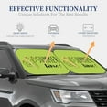 thumbnail image 4 of Kll Summer Time Windshield Sun Shade 2-Piece Foldable Car Front Window Sunshade For Most Sedans Suv Truck - Auto Sun Blocker Visor Protector Blocks Max Uv Rays - Small, 4 of 7