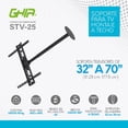 thumbnail image 3 of Soporte Ghia PARA TV Instalacion A Techo 32 A 70 Pulgadas HASTA 45KG Ghia, 3 of 3