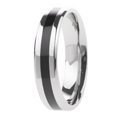 thumbnail image 3 of Anillo de acero inoxidable Sunnimix Negro Tamaño 7, 3 of 8
