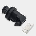 thumbnail image 2 of Embedded Rv Yacht Rotary Push-Type Door Lock Cupboard Chassis Button Lock Black, 2 of 9