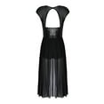 thumbnail image 7 of DPOIS Lyrical Dance Costumes for Women Leotards Shiny Sequin Sheer Mesh Dancewear, 7 of 7
