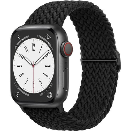Yepband Nylon Braided Solo Loop Compatible with Apple Watch Bands iWatch Band 41mm 40mm 38mm 49mm 45mm 44mm 42mm Women Men, Adjustable Stretchy Strap for iWatch Series 9 8 7 6 SE 5 4 3 2 1 Ultra