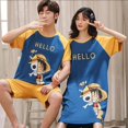 thumbnail image 1 of Conjunto de pijamas a juego de Anime para parejas, ropa de dormir de manga corta con estampado de calavera japonesa, ropa de dormir acogedora para amantes de la familia, 2022, 1 of 3