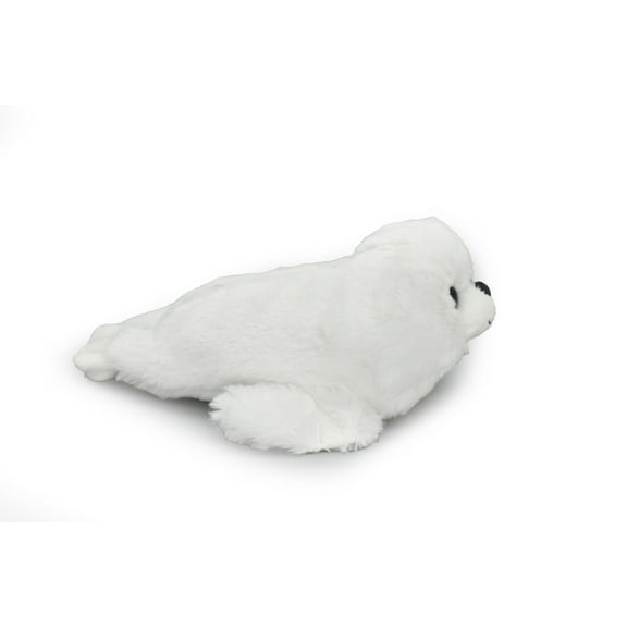Baby Harp Seal, White Realistic Stuffed Soft Toy Educational Kids Gift Plush Animal 9" PZ034 B463
