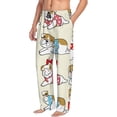 thumbnail image 6 of Disketp Cute Bull Dog Men's Pajama Pants - Ultra Soft Fleece Sleep and Lounge Pants (Size: S-XXL)-Large, 6 of 6