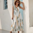 thumbnail image 5 of Easter Watercolor Carrot Hand Drawn Sleeveless Dress Summer Women Clothes Dress for Pregnant Women Dresses, 5 of 9
