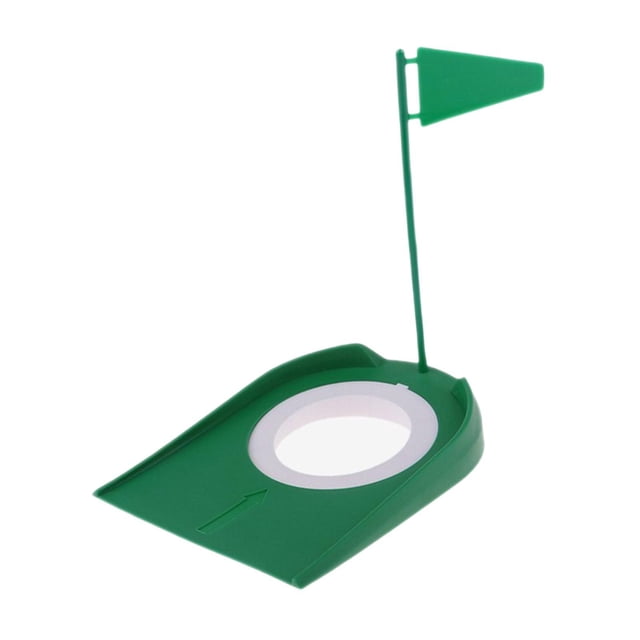 Copa y bandera para putting de golf Entrenamiento de putting de golf Copa desmontable para hoyo de putting de golf verde