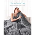 thumbnail image 5 of Sivio Weighted Blanket for Adults 48"x72" 15 lbs, Soft Breathable Heavy Bed Blankets for All Season Use, Suitable for Beds, Couch and Chair, Supports Deep Sleep, Dark Gray, 5 of 10