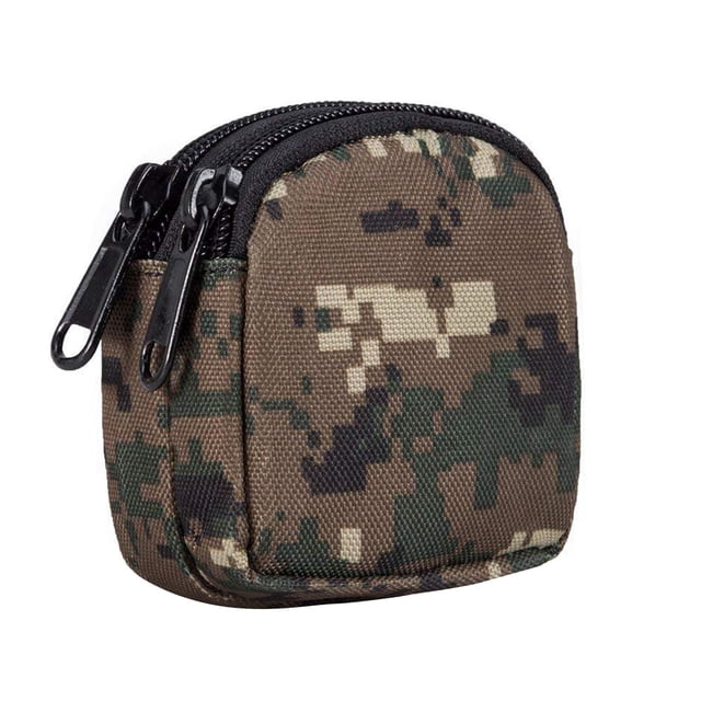 Pequena Bolsa Al Aire Libre, Mini Monedero Organizador Engranaje De Muelle Del Ejercito (Impermeable) Gadget De Utilidad De Nylon (Camuflaje Digital Bosque)