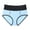 Blue, variant on Women's Underwear High Waisted Panties Full Coverage Briefs Seamless Bikini Panty