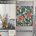 thumbnail image 3 of Yayeee Magnetic Dishwasher Cover for The Front Decoration Home Kitchen Machine Sticker Protector, Retro Christmas Poinsettia, 3 of 6