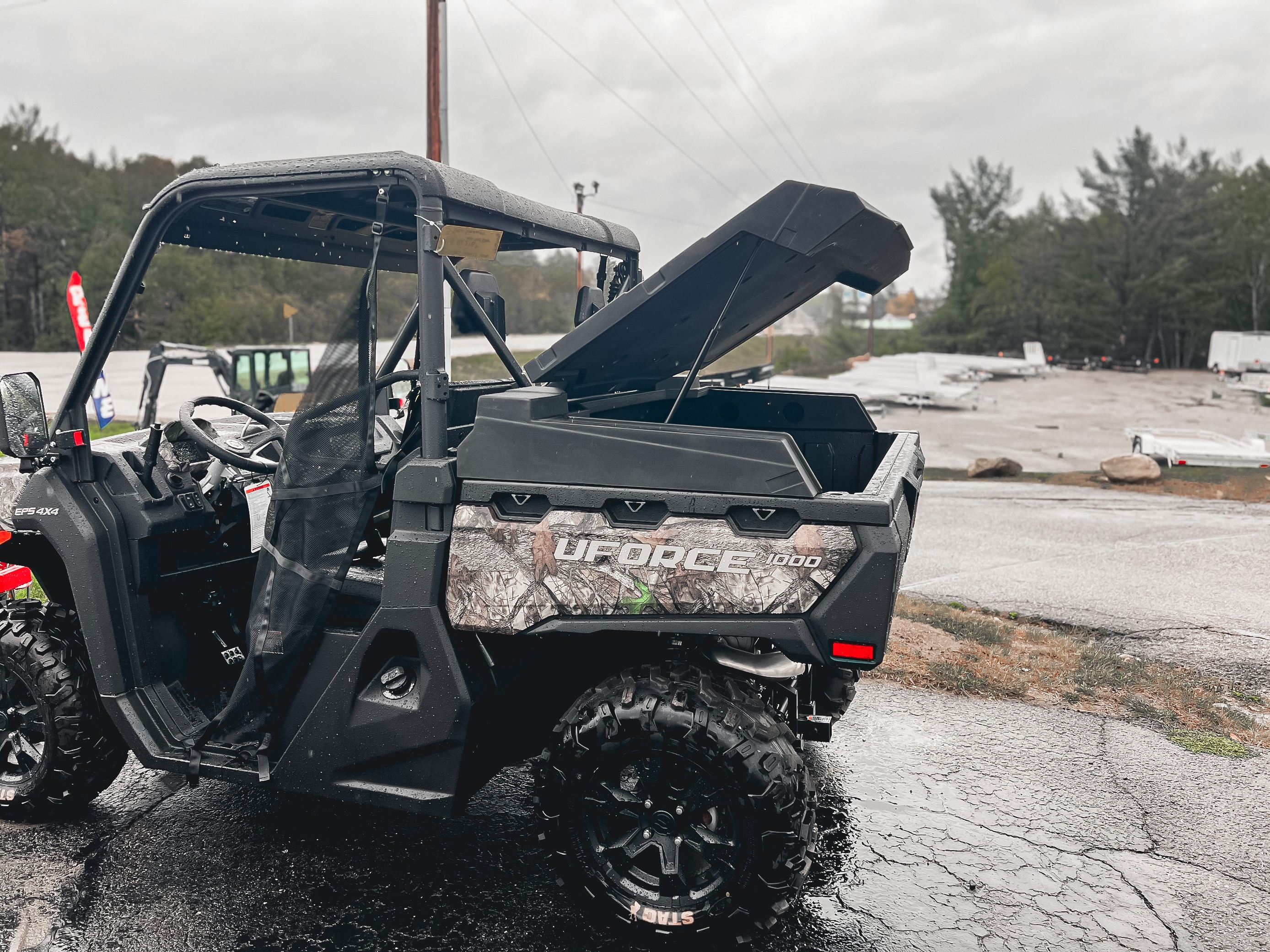 Highlands UTV Rear Cargo Bed Cover for 2019-2026 CFMoto UForce 1000 and 1000 XL models - Waterproof Storage Bed Tool Cover