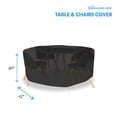 thumbnail image 5 of Patio Medium Waterproof Round Bar Table & Chair Cover - Outdoor Patio Table Chair Combo Washable - Heavy Duty Furniture 80 Inch Combo Cover, 5 of 6