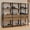 Brown/Black, variant on Madesa Wardrobe Clothes Storage Rack with 6 Drawers and Open Shelves 82"L Multiuse Modular Cabinet for Bedroom Organization - White