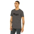 thumbnail image 2 of Daxton Adult Unisex Tshirt Miami Script with Florida Vertical on the Back, Charcoal Black,L, 2 of 3