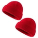 thumbnail image 1 of Paquete de 2 gorros de invierno para mujer, de punto elástico, cálidos y cómodos, plegables, 1 of 5