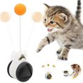thumbnail image 1 of Divertido juguete para gatos, juguete interactivo para gatos en interiores con pelotas y palo de juego, juguete para gatos giratorio de 360° para mascotas, 1 of 5