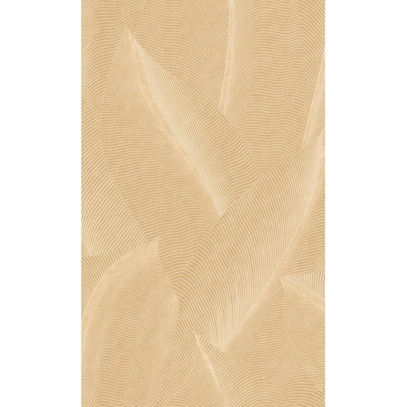 Beige Bold Digital Like Leaf Wallpaper, Double Roll, 57 sqft