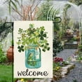 thumbnail image 6 of Clearance Under $5 Boovnll St Patricks Day Garden Flag, 12x18" Linen Welcome Garden Flag, Double Sided Shamrocks Garden Decor St Patricks Day Flag for Outdoor Yard Sign, St Patricks Day Decorations, 6 of 6
