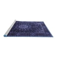 thumbnail image 2 of Ahgly Company Machine Washable Indoor Square Persian Blue Traditional Area Rugs, 7' Square, 2 of 4