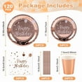 thumbnail image 2 of 120 Pcs Birthday Plates and Napkins Party Supplies, Disposable Paper Plates Tableware Set for Birthday Party Decorations 24 Guests, 2 of 7