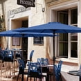 thumbnail image 3 of CHUANK 9ft Outdoor Market Table Patio Umbrella with Button Tilt and 8 Sturdy Ribs  Green, 3 of 6