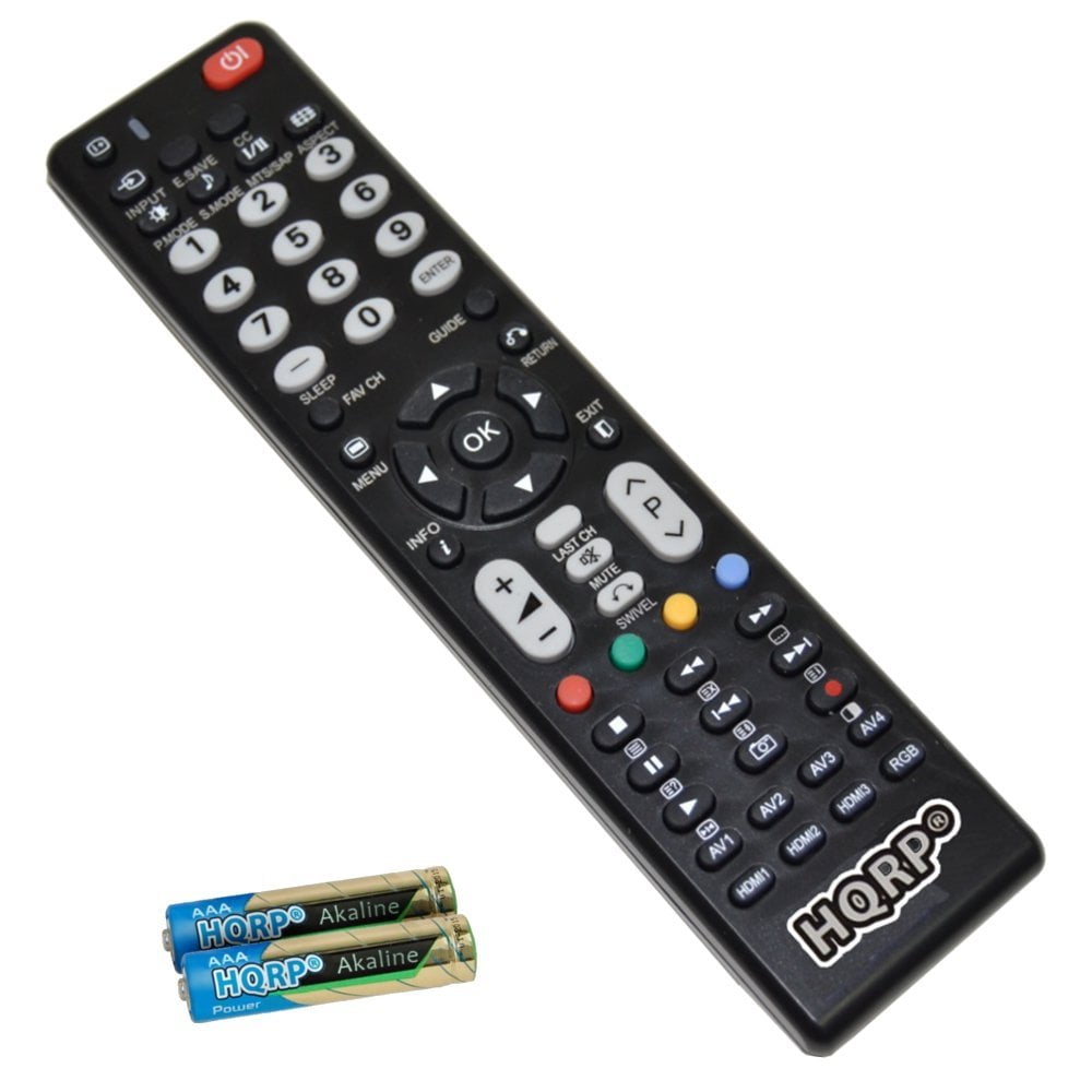 HQRP Remote Control for Hitachi L47V651, L47X03A, L55S603, L55S604