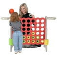 thumbnail image 5 of SDADI Giant 33 Inch 4-In-A-Row Game and Basketball Floor Game, Gray and Red, 5 of 7