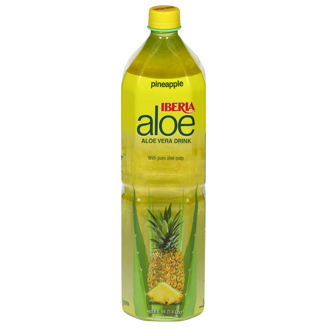 Iberia Pineapple Aloe Vera Drink with Pure Aloe Pulp 50.8 fl oz