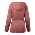 thumbnail image 6 of Ma Croix Womens Hooded Faux Fur Utility Coat Jacket Outwear, 6 of 8