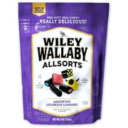 Wiley Wallaby Liquorice Allsorts Assorted Gourmet Candies, 9 Oz.