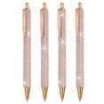 thumbnail image 1 of Bolígrafo de Metal con Rhinestones 4 Pack Bolígrafos de Perlas de Cristal Tinta Negra Punta 1.0mm Brillantes para Mujeres Regalo Oficina Toma de Notas Diario, Rosa, 1 of 6
