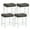 White, variant on Costway 24.5" Bar Stool Set of 4 with Solid Rubber Wood Frame Humanized Footrest Kitchen Gray