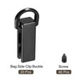 thumbnail image 3 of Bag Side Clip Buckle, 20Pack 0.28" Metal Suspending Handbag Strap Chain Connector (Metallic Black, 26mm), 3 of 5