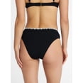 thumbnail image 3 of Time and Tru Women's and Women's Plus Mid Rise Bikini Bottoms with Contrast Trim, Sizes XS-3X, 3 of 5