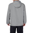 thumbnail image 6 of Windproof Lightweight Hooded Windbreaker Shell Jacket for Men, Gray, L, 6 of 8