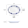 thumbnail image 2 of Excellante Lotus Melamine Dinnerware Collection 9 oz, 10" x 7 1/2" Deep Platter, Comes in Dozen, 2 of 3