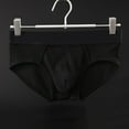 thumbnail image 2 of khonts,Men's Low Rise Underwear Briefs Multi Color Soft with Contour Pouch Black XXL, 2 of 3