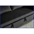 thumbnail image 6 of Modern Velvet 55" Convertible Futon Sofa Bed with 2 Pillows, Compact Loveseat for Living Room, 3-Level Adjustable Backrest, 6 of 23