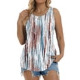 thumbnail image 4 of Fantaslook Womens Tank Tops Dressy Casual Sleeveless Blouses Crew Neck Pleated Tunic Shirts Summer Tops, 4 of 10