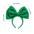 thumbnail image 3 of Fiudx Diadema para El Día de San Patricio, Diseño de Lazo Verde, Estilo Festivo Único, Cómoda Banda Elástica, Decoración para Fiestas, Ideal para Todas Las Edades, 27 X 27 X 3 Cm., 3 of 6