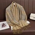 thumbnail image 6 of Super Soft Jacquard Fringe Scarf, Oversized Winter Wrap Shawl for Women, 70x190cm,70x190cm,2, 6 of 38