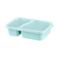 thumbnail image 2 of Yhmxh 2-Compartment Bento Box Lunch Containers, Reusable Leak-Proof Meal Prep Containers, Wheat Straw Divided Food Storage Boxes With Lids, Stackable Snack Boxes for Work, and Travel, Microwavable, 2 of 6
