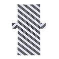 thumbnail image 1 of Funda para silla de playa, práctica funda de microfibra a rayas para silla de piscina, toalla con bolsillo para exteriores, viajes, ocio y . Negro, 1 of 8