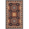 thumbnail image 2 of Safavieh Heritage Berach Floral Wool Area Rug, Navy/Orange, 4' x 6', 2 of 8