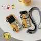 thumbnail image 4 of Funda de teléfono con dibujos animados en 3D de Peanuts, Snoopy y Charlie Brown para Samsung Galaxy Z Flip 6, 5, 5G, 4, 3, funda de silicona suave con cordón, 4 of 5