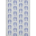 thumbnail image 2 of Addison Rugs Mayfield Washable Coastal Seahorses Blue Rectangle Rug, 10' x 14', 2 of 6